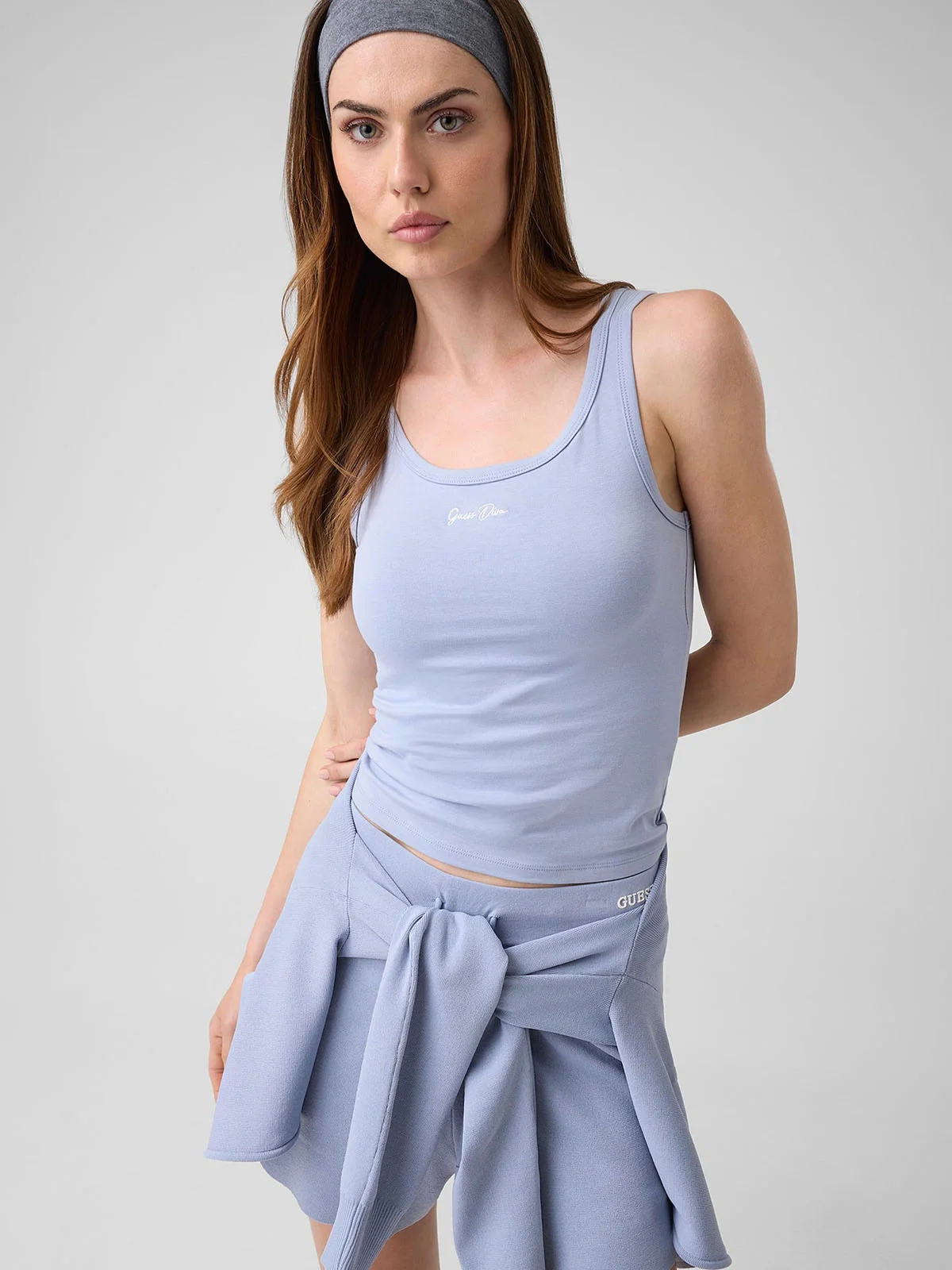 GUESS ATHLEISURE Áo Thun Thể Thao Nữ - Alya Rib Tank