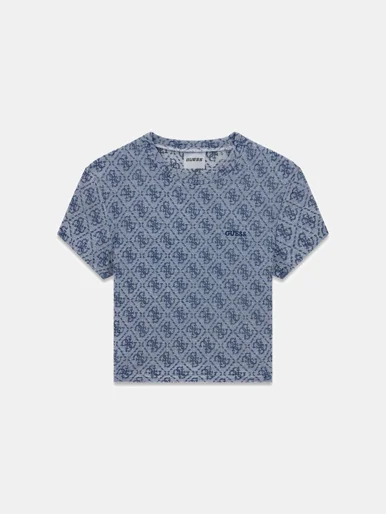 GUESS ATHLEISURE Áo Thun Thể Thao Nữ - 4G Allover Ss Tee