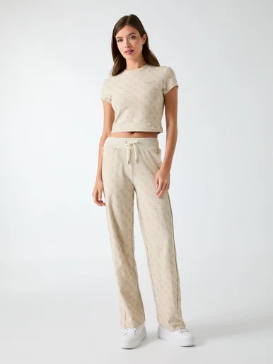 GUESS ATHLEISURE Áo Thun Thể Thao Nữ - 4G Allover Ss Tee