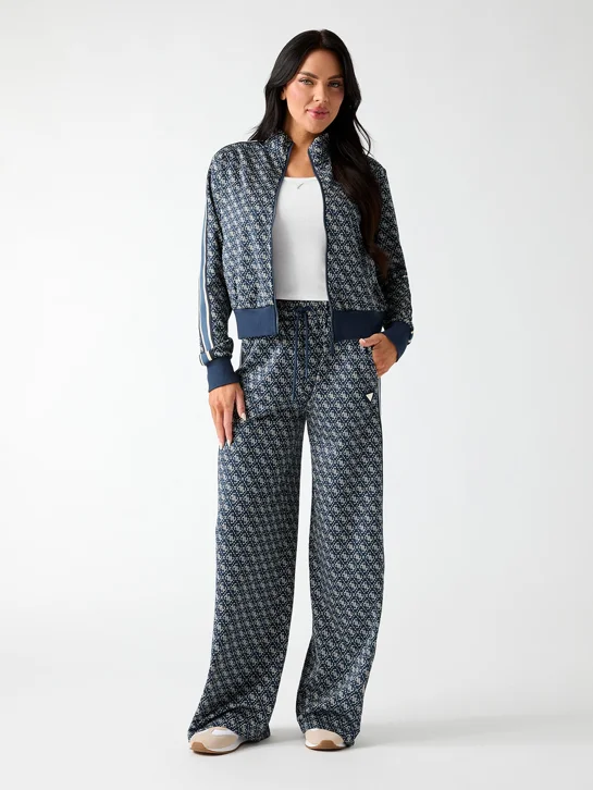 GUESS ATHLEISURE Áo Khoác Thể Thao Nữ - 4G Allover Jacquard Full Zip J
