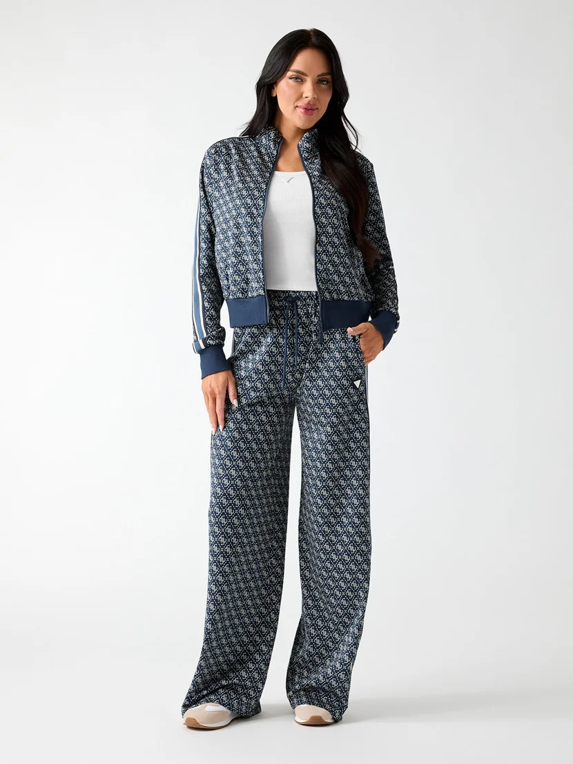 GUESS ATHLEISURE Áo Khoác Thể Thao Nữ - 4G Allover Jacquard Full Zip J