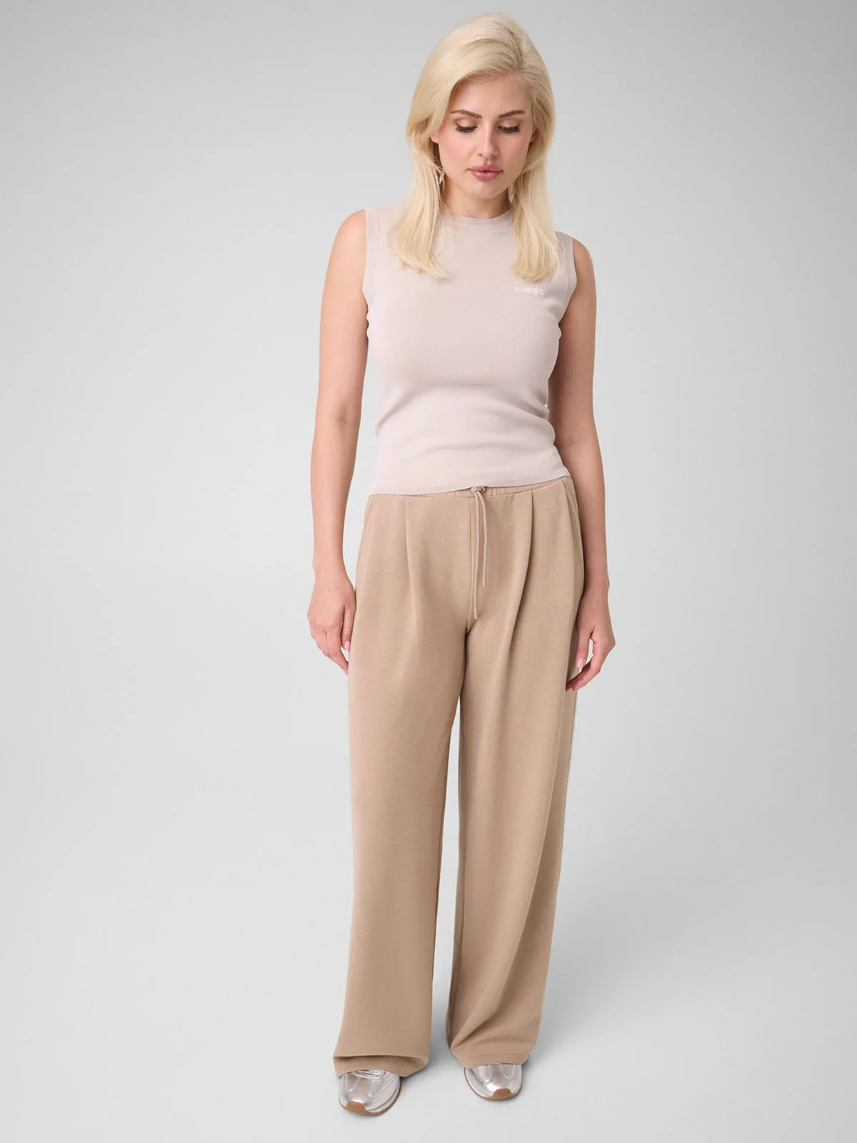 GUESS ATHLEISURE Áo Len Kiểu Thể Thao Nữ - Meissa Sl Top Swtr