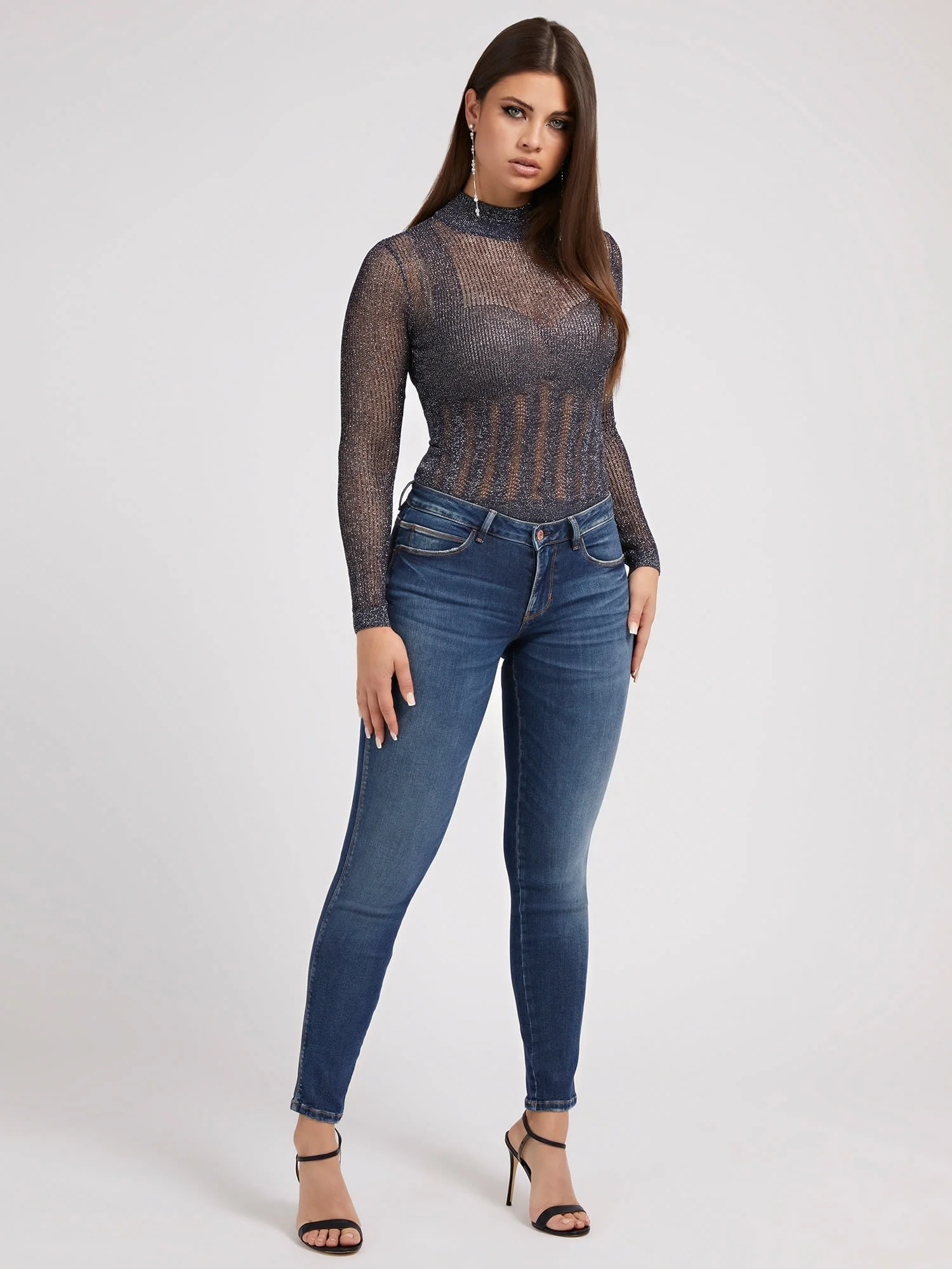 GUESS WOMAN Quần Dài Jeans Nữ - Curve X