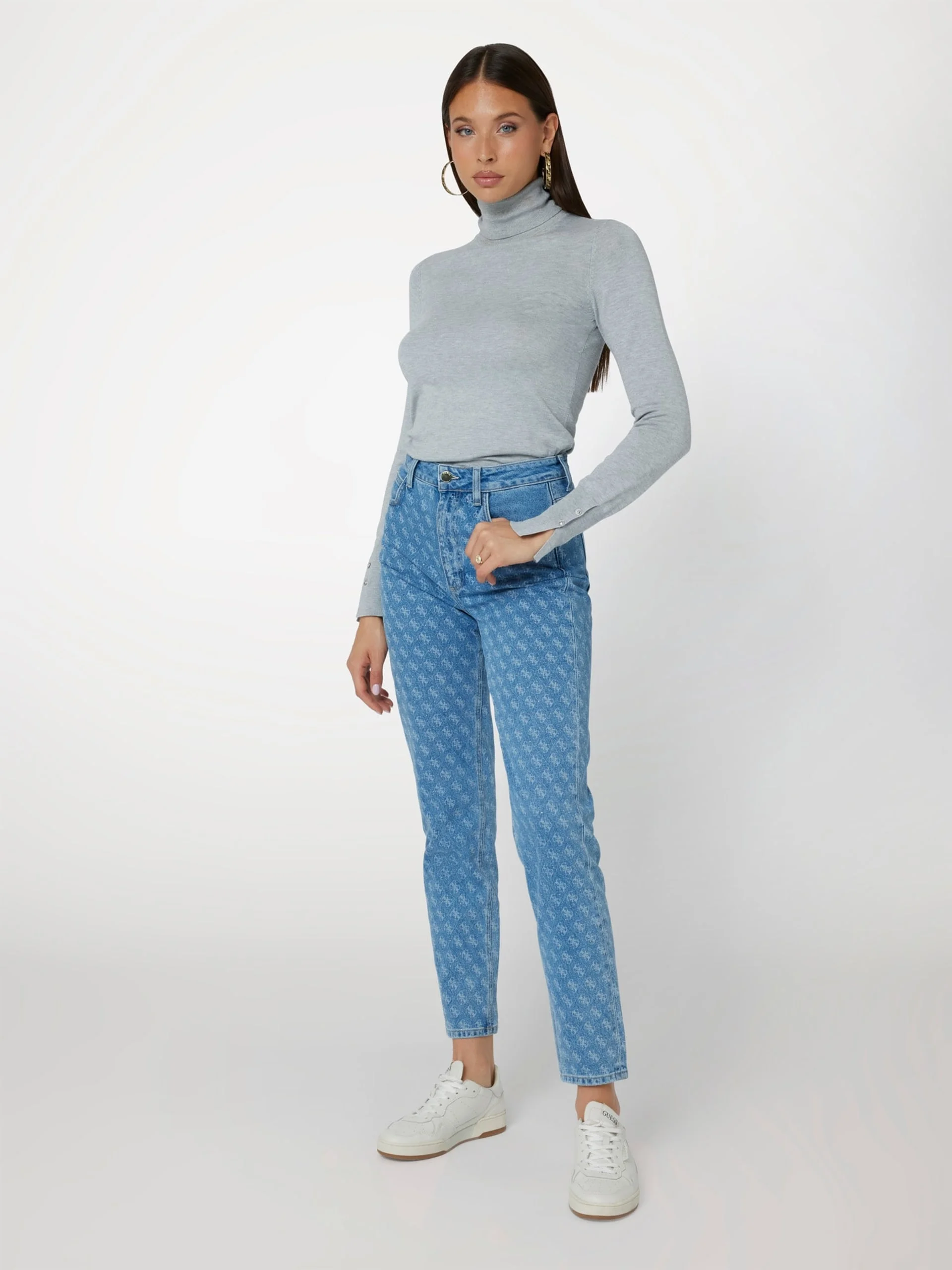 GUESS WOMAN Quần Jean Nữ - Mom Jean