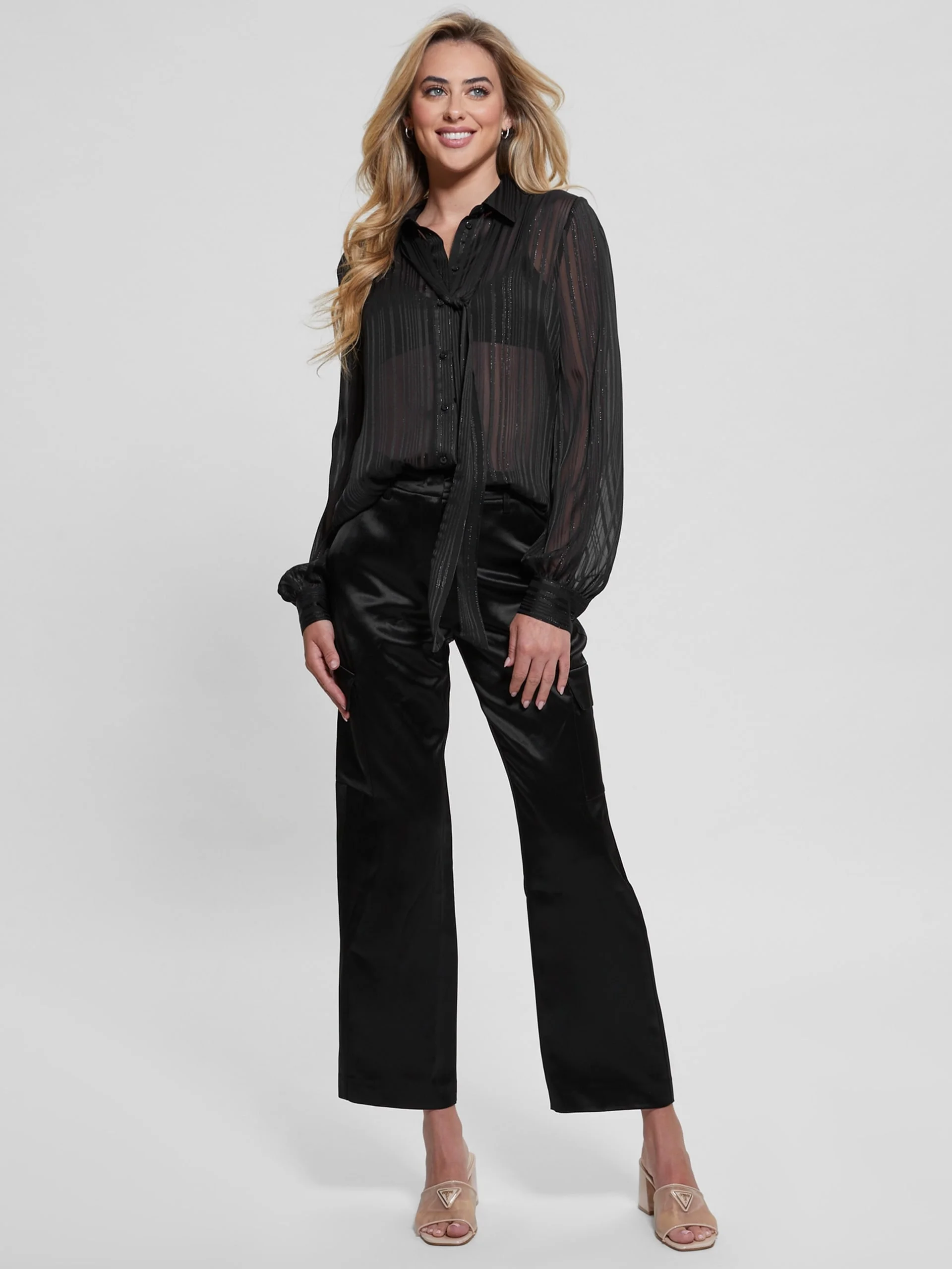 GUESS WOMAN Áo Sơ Mi Nữ - Oriane Bow Shirt