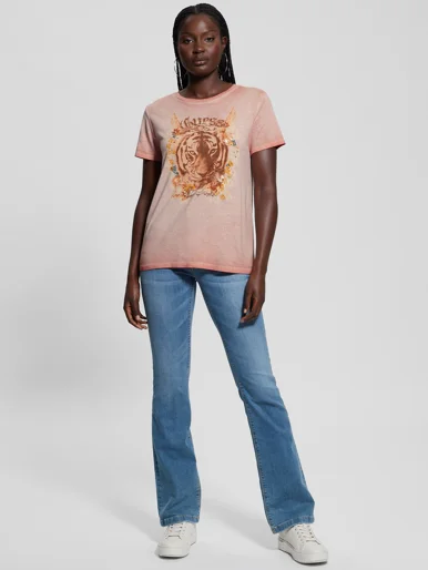 GUESS WOMAN Áo Thun Nữ - Ss Tiger God Easy Tee
