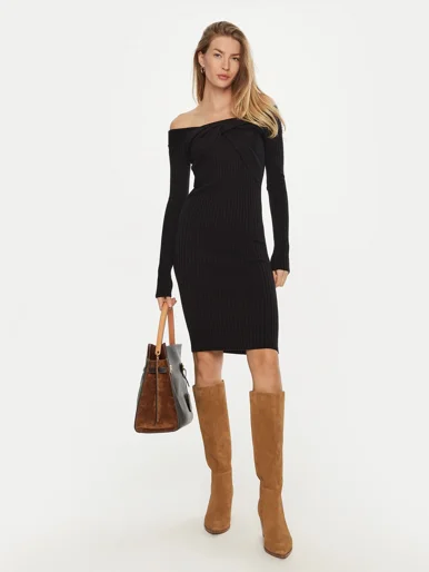 GUESS WOMAN Đầm Nữ - Milana Ls Wrap Dress Swtr