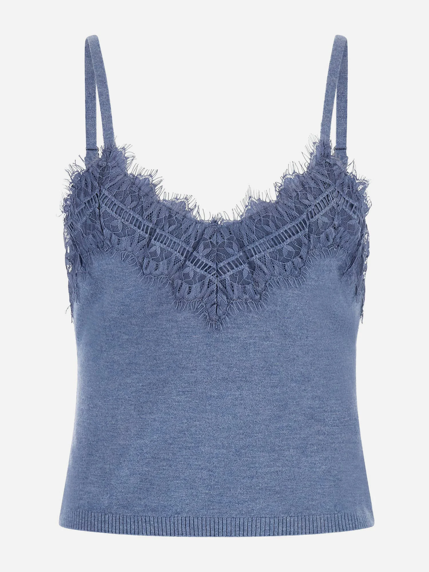 GUESS WOMAN Áo Len Nữ - Sl Mena Lace Trim Swtr Cami
