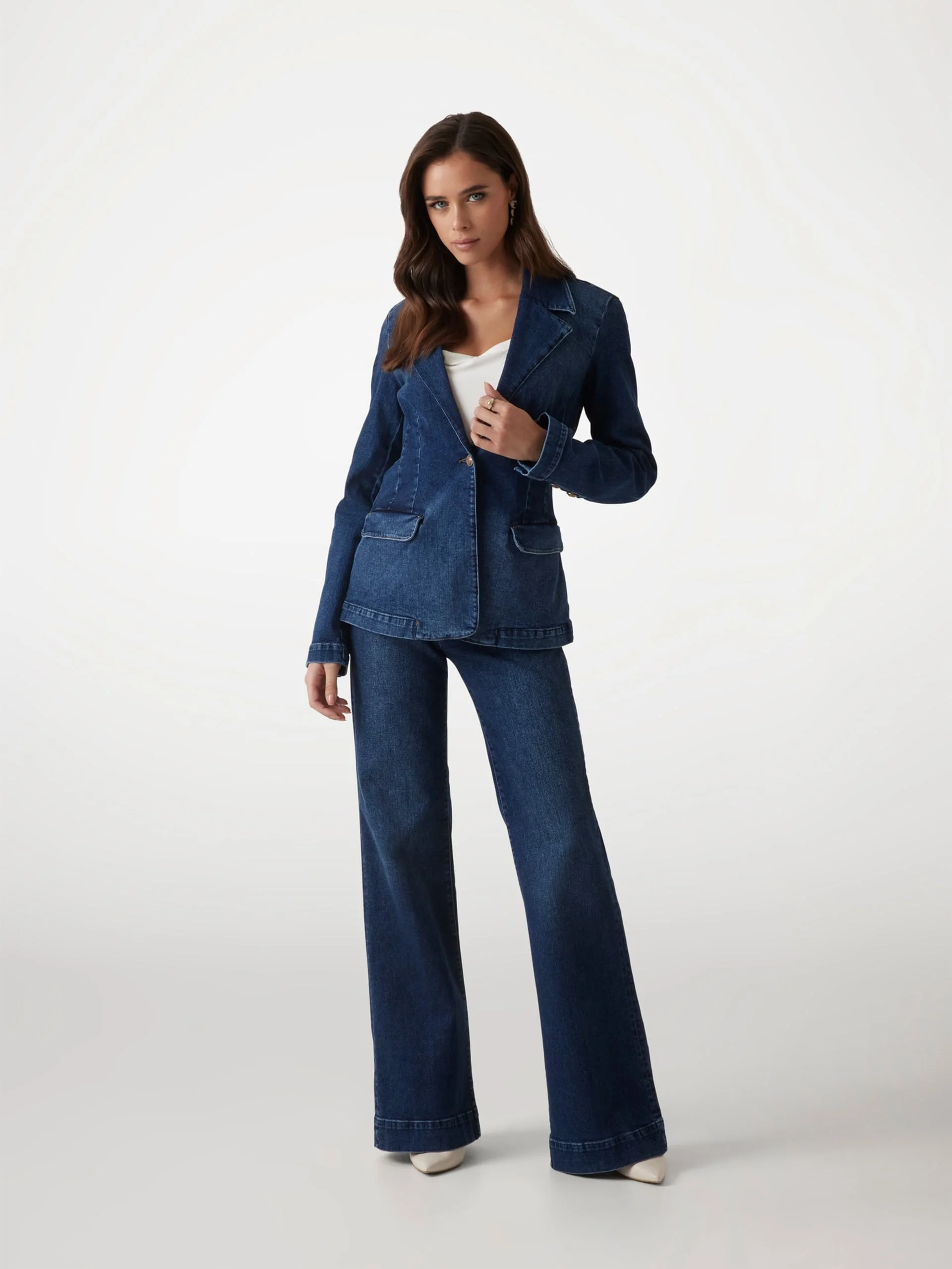 GUESS WOMAN Áo Khoác Jean Nữ Alby Blazer