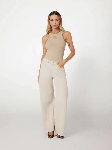 GUESS WOMAN Áo Thun Nữ - Sl Round Nk Guendalina Top