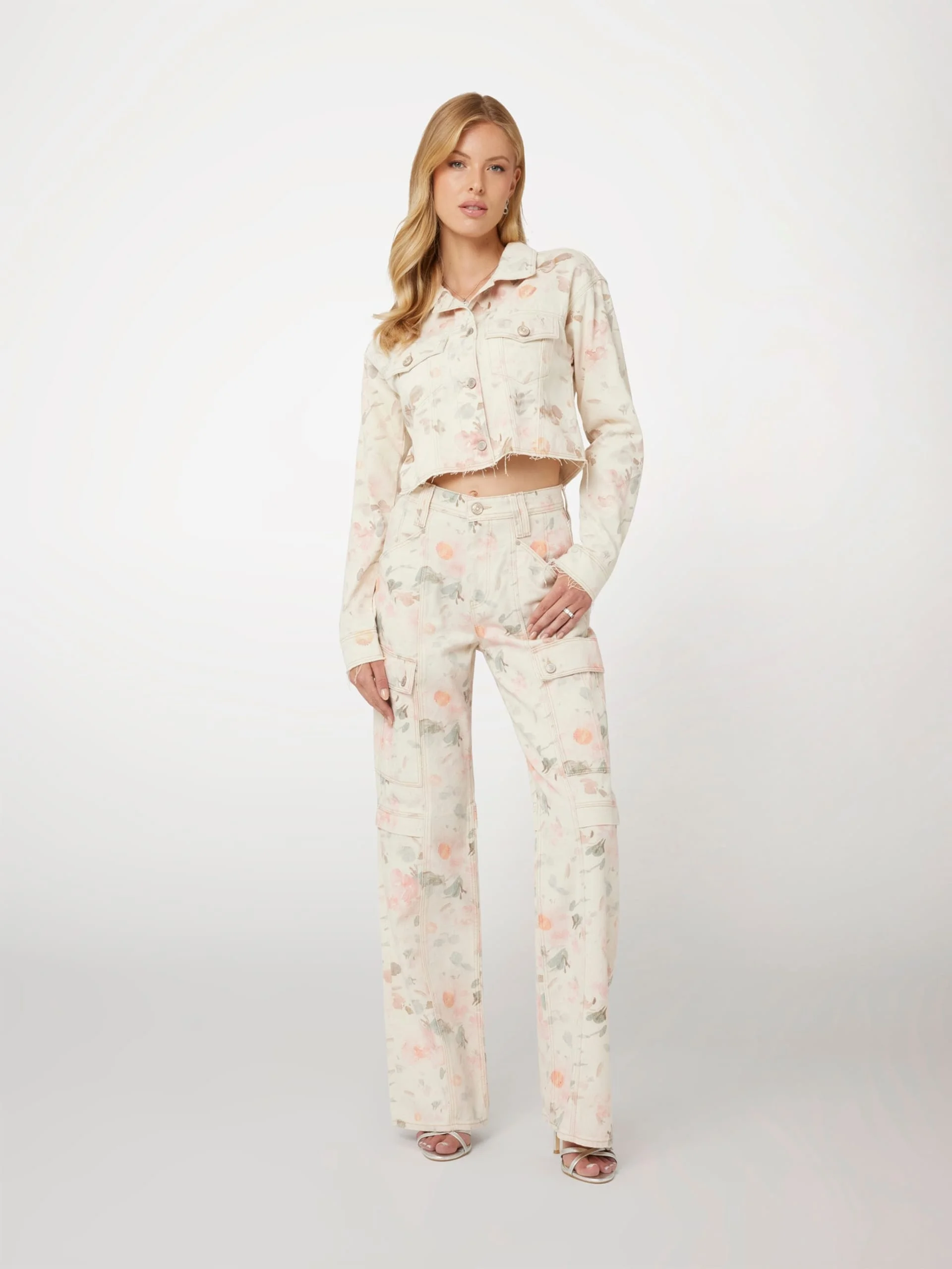 GUESS WOMAN Áo Khoác Jean Nữ - Kalisa Crop Shaket