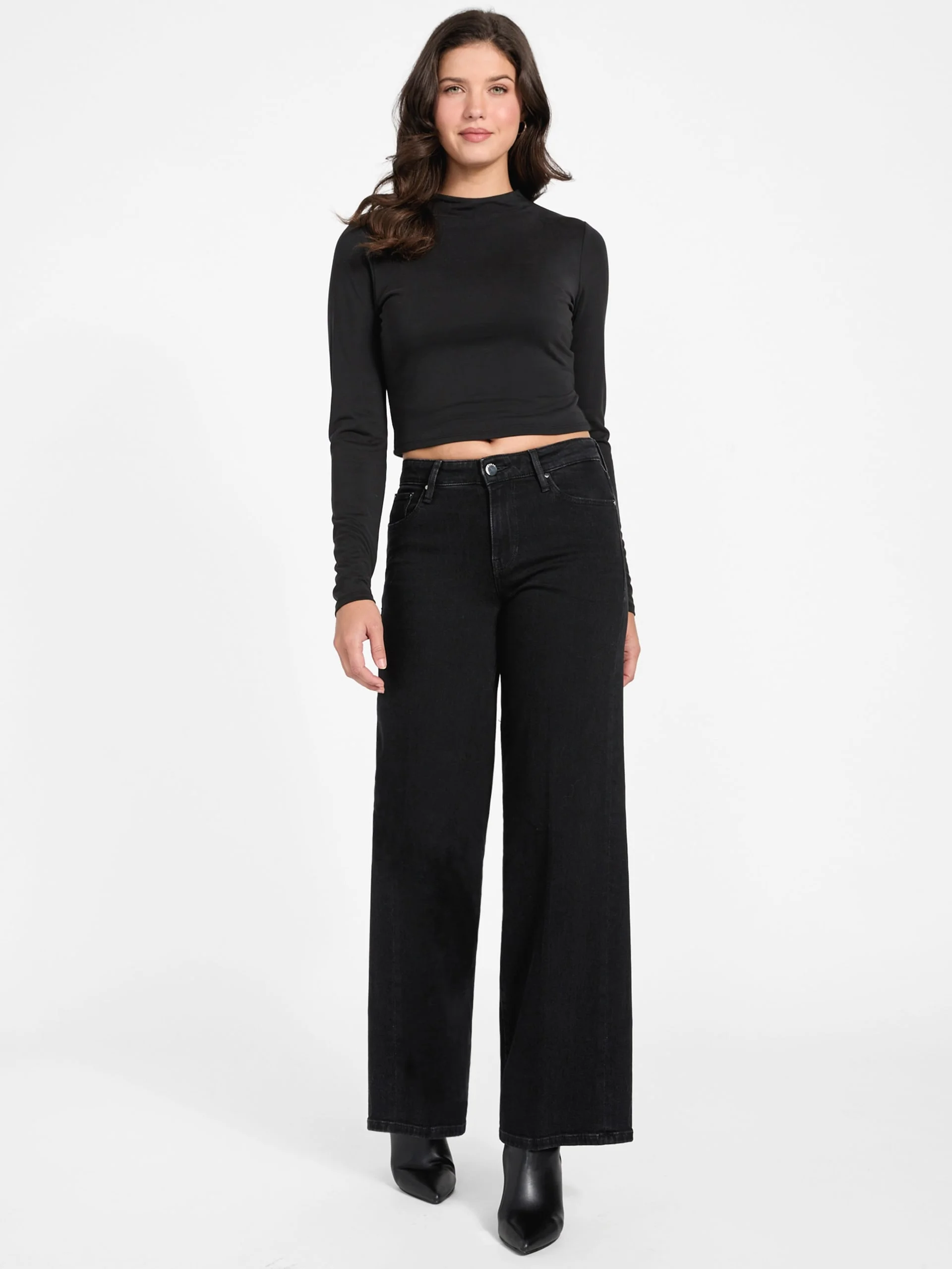 GUESS WOMAN Quần Jeans Nữ-Sexy Palazzo