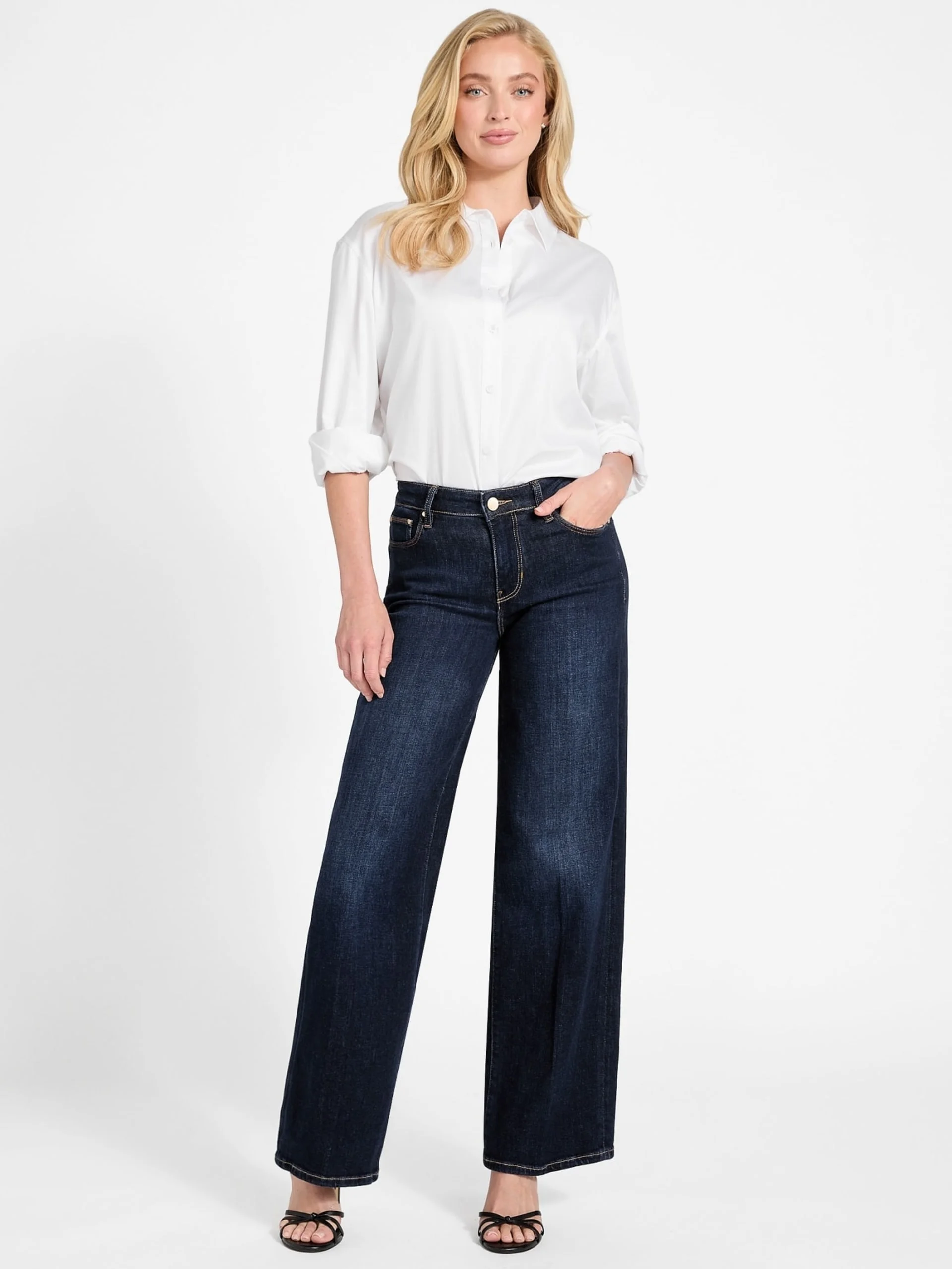 GUESS WOMAN Quần Jeans Nữ-Sexy Palazzo