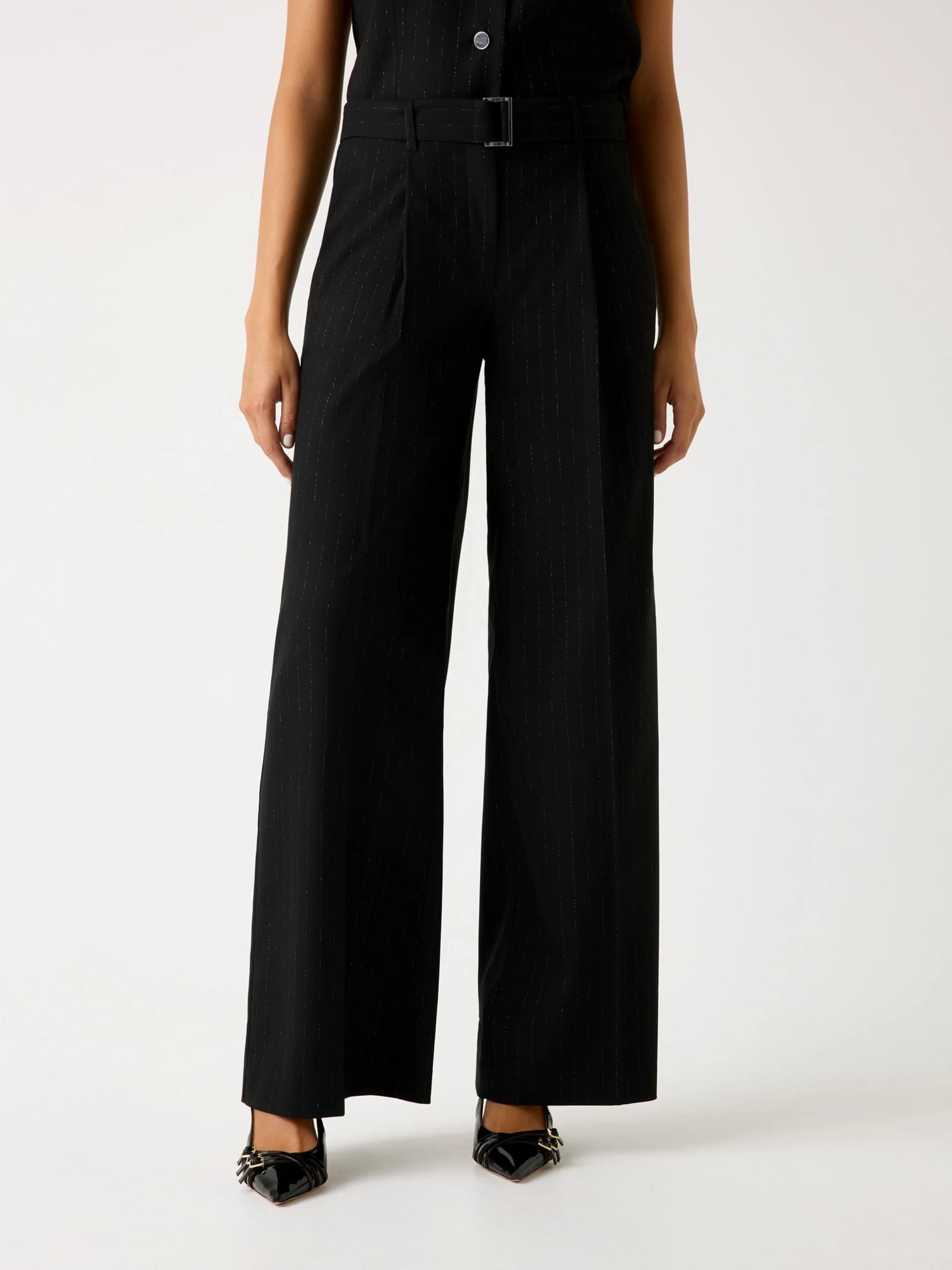 GUESS WOMAN Quần Dài Nữ-Zanita Pin Stripe Re