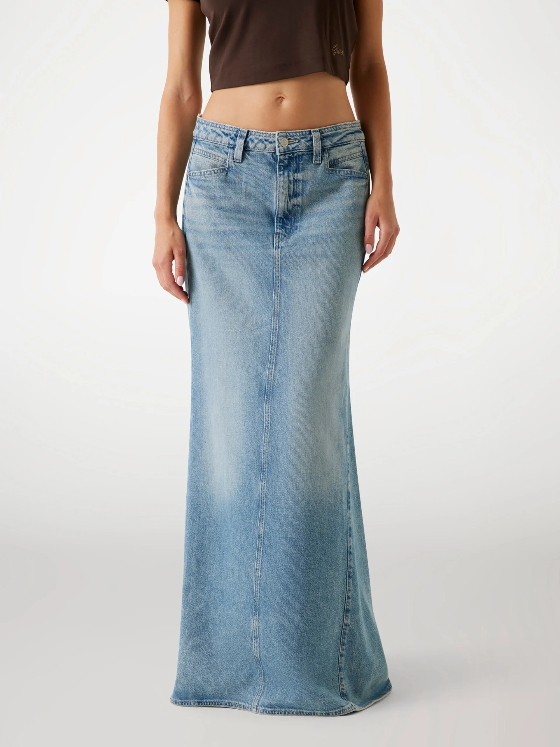 GUESS WOMAN Chân Váy Jeans Nữ - Sienna Maxi Skirt