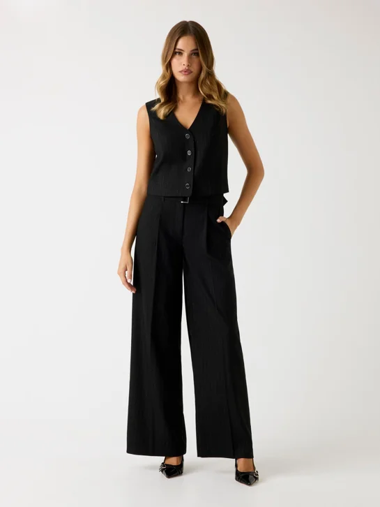 GUESS WOMAN Áo Ghi Lê Nữ-Zanita Pin Stripe Ve