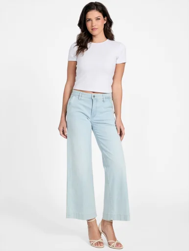 GUESS WOMAN Quần Jeans Nữ - Zoya Wide Leg Crop