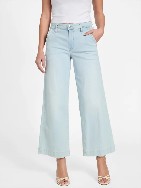 GUESS WOMAN Quần Jeans Nữ - Zoya Wide Leg Crop