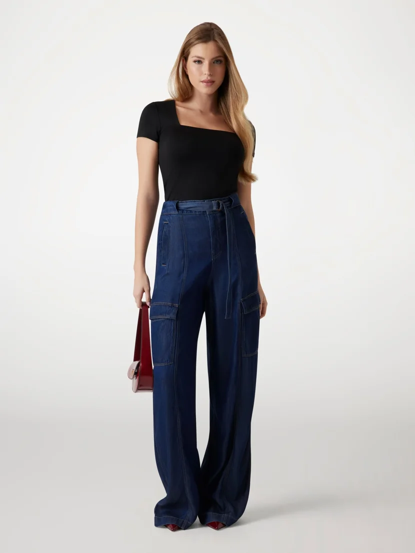 GUESS WOMAN Quần Jeans Nữ - Agatha Cargo