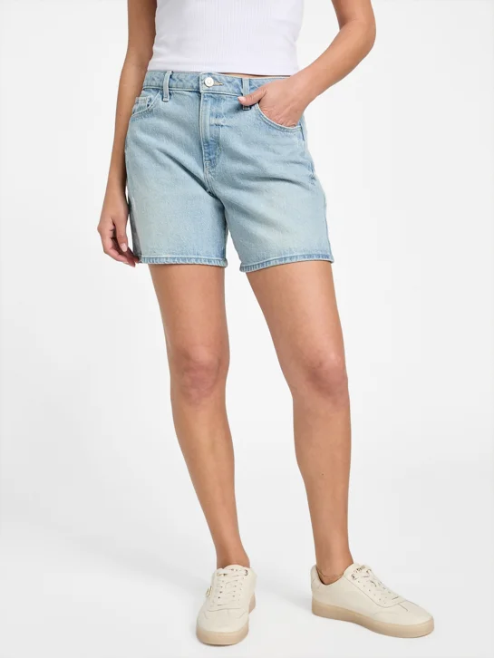 GUESS WOMAN Quần Jeans Short Nữ - Super Relaxed Short