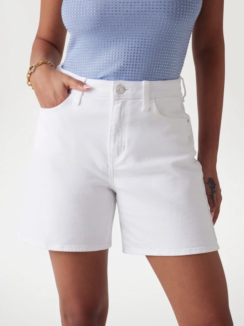GUESS WOMAN Quần Jeans Short Nữ - Super Relaxed Short