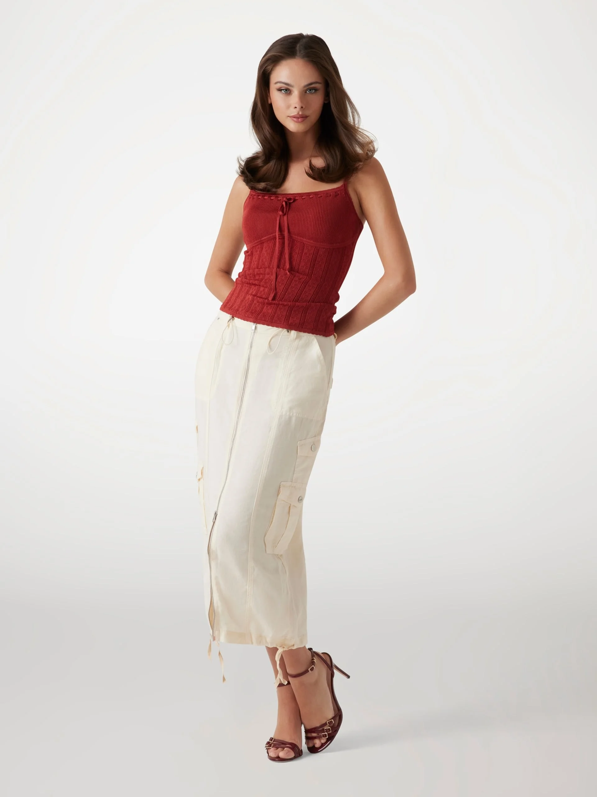 GUESS WOMAN Chân Váy Nữ - Casey Cargo Skirt
