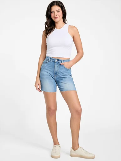 GUESS WOMAN Quần Jeans Short Nữ - 80S Pedal