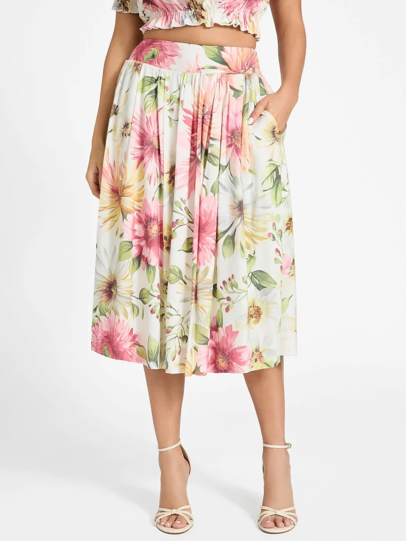 GUESS WOMAN Chân Váy Nữ - Elodie Midi Flare Skirt