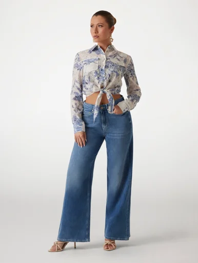 GUESS WOMAN Áo Sơ Mi Nữ Ls Adelaide Bow Shirt