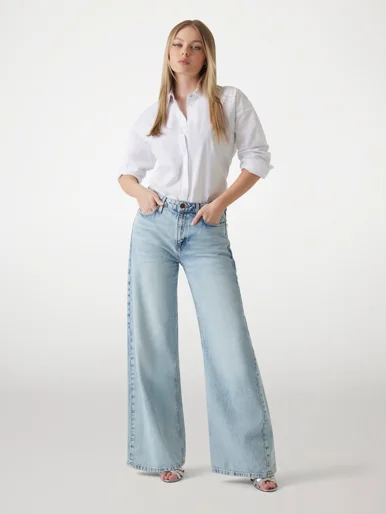 GUESS WOMAN Áo Sơ Mi Nữ - Silvia Hotfix Ls Shirt