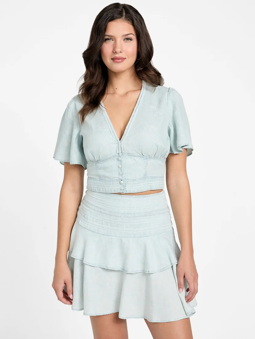 GUESS WOMAN Áo Jean Kiểu Nữ - Luiza Top