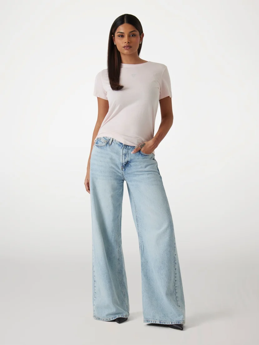 GUESS WOMAN Áo Thun Nữ - Cn Ss Back Print Tee