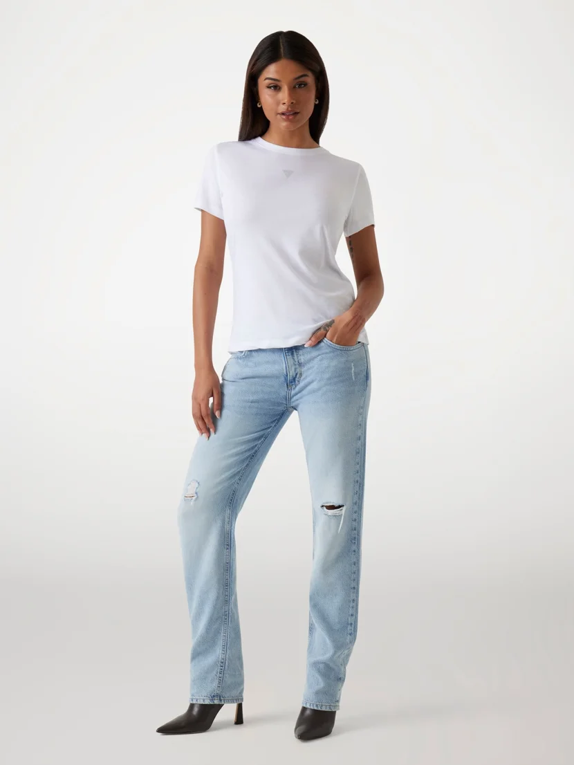 GUESS WOMAN Áo Thun Nữ - Cn Ss Back Print Tee