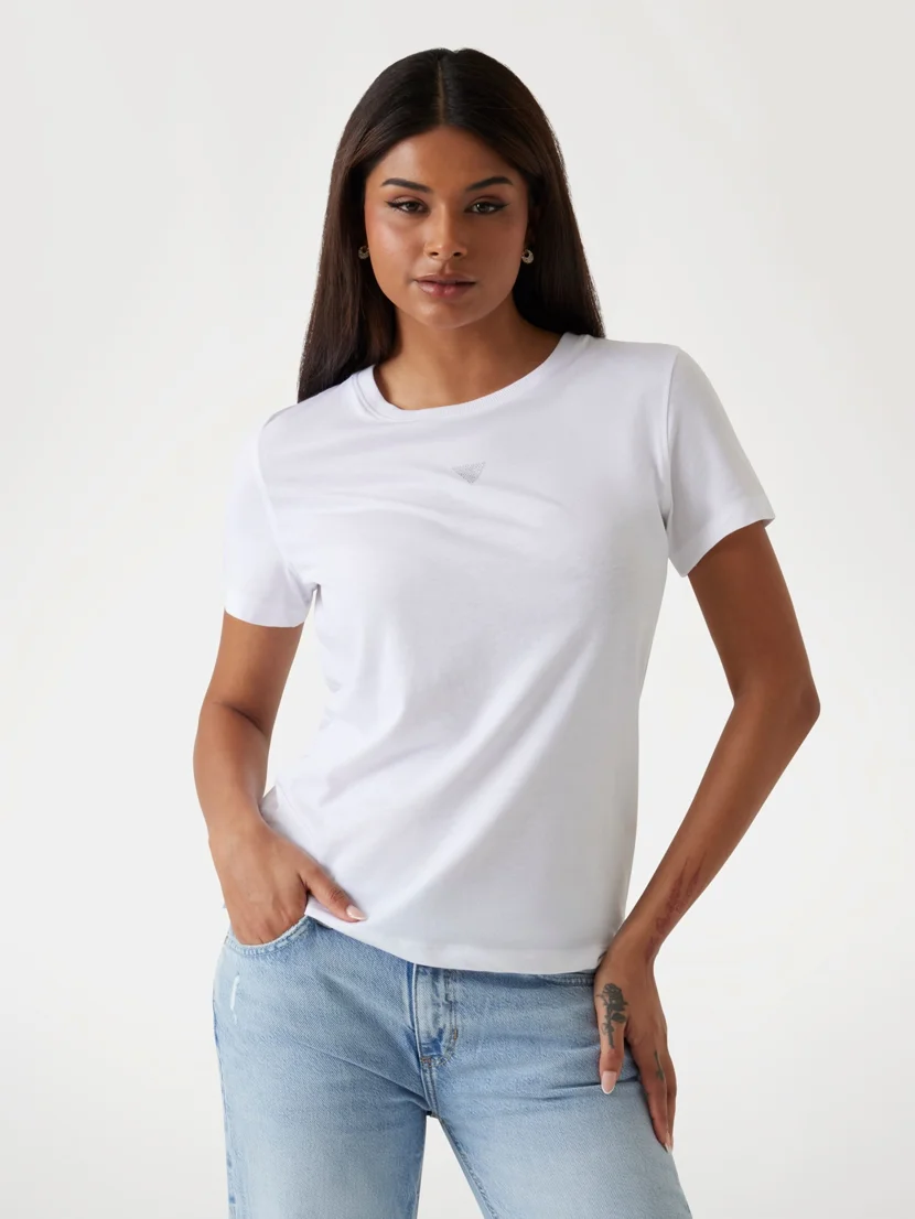 GUESS WOMAN Áo Thun Nữ - Cn Ss Back Print Tee