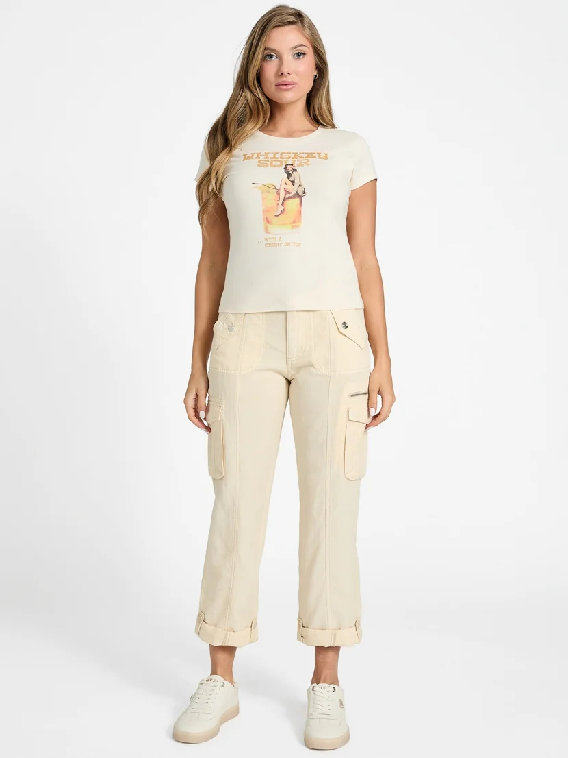 GUESS WOMAN Áo Thun Nữ - Ss Vintage Girl R5 Tee
