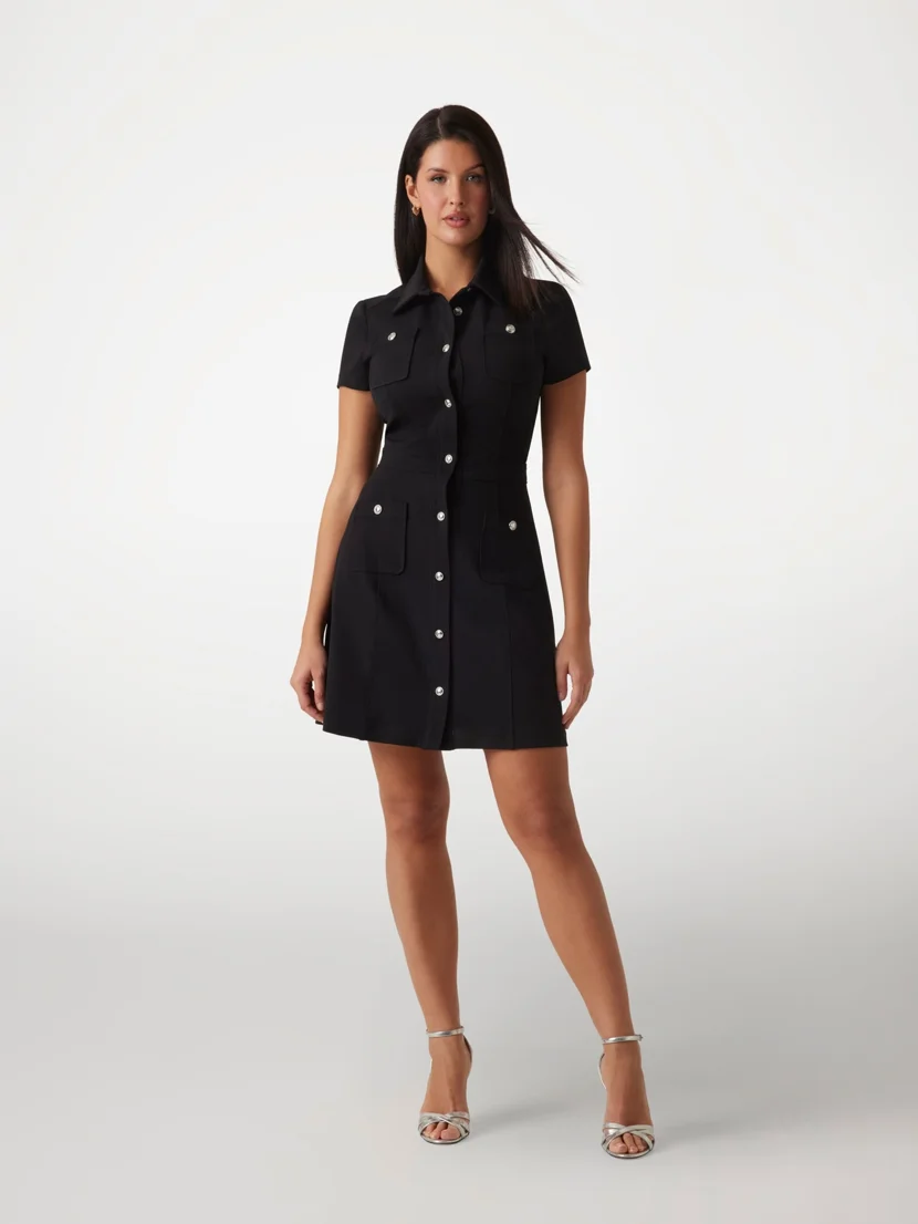 GUESS WOMAN Đầm Nữ Es Ss Elora Pockets Dress