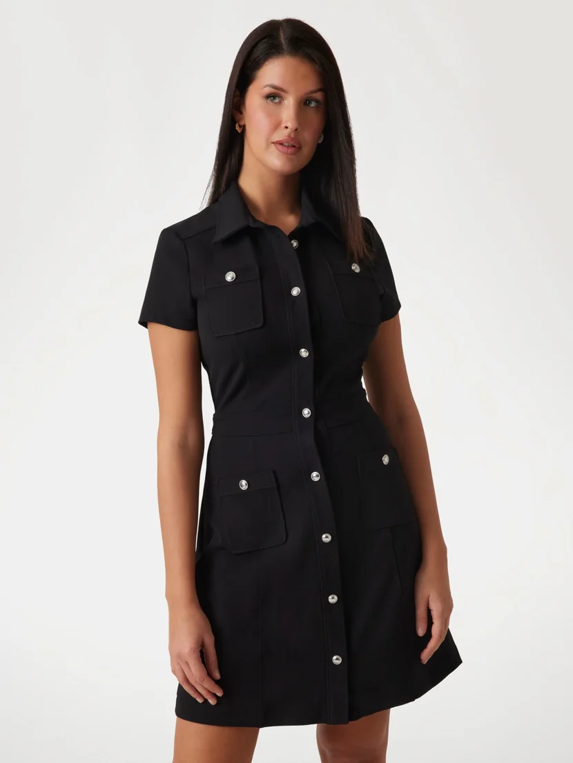 GUESS WOMAN Đầm Nữ Es Ss Elora Pockets Dress