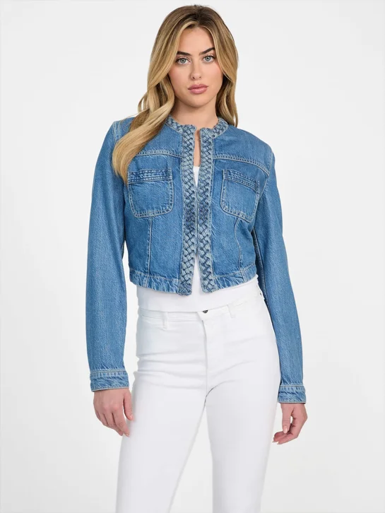 GUESS WOMAN Áo Khoác Jeans Nữ - Juliana Jacket Braided