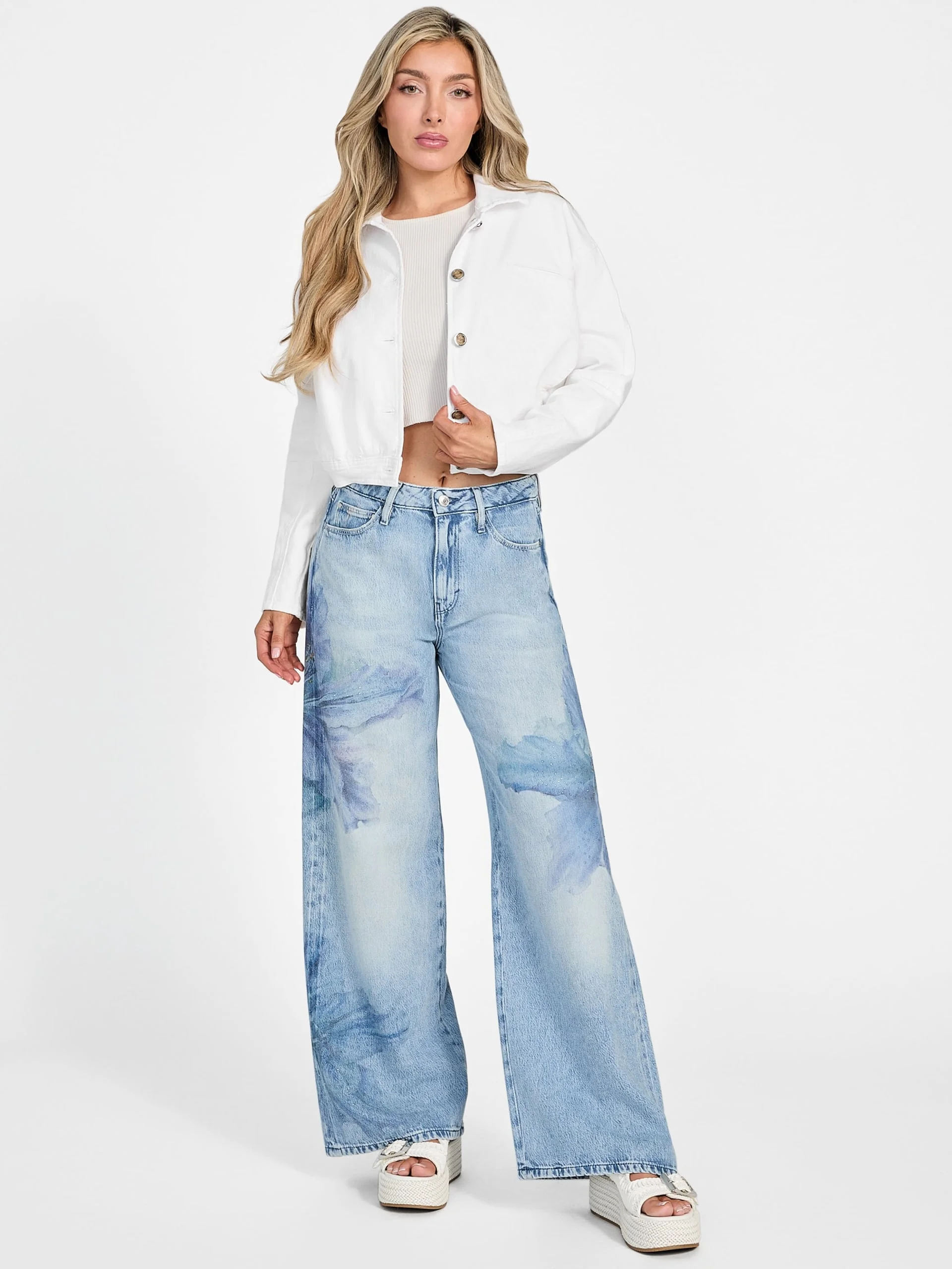 GUESS WOMAN Áo Khoác Jeans Nữ - Ls Raine Jkt