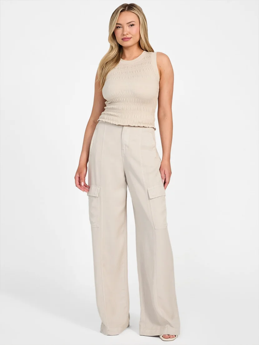 GUESS WOMAN Áo Thun Nữ - Claire Sl Smock Tank Top