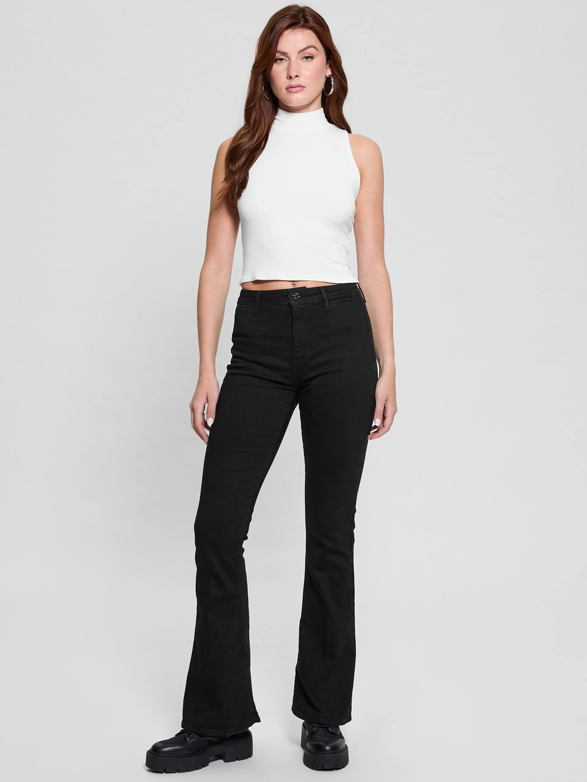 GUESS WOMAN Quần Jeans Nữ - Belle High Rise Flare
