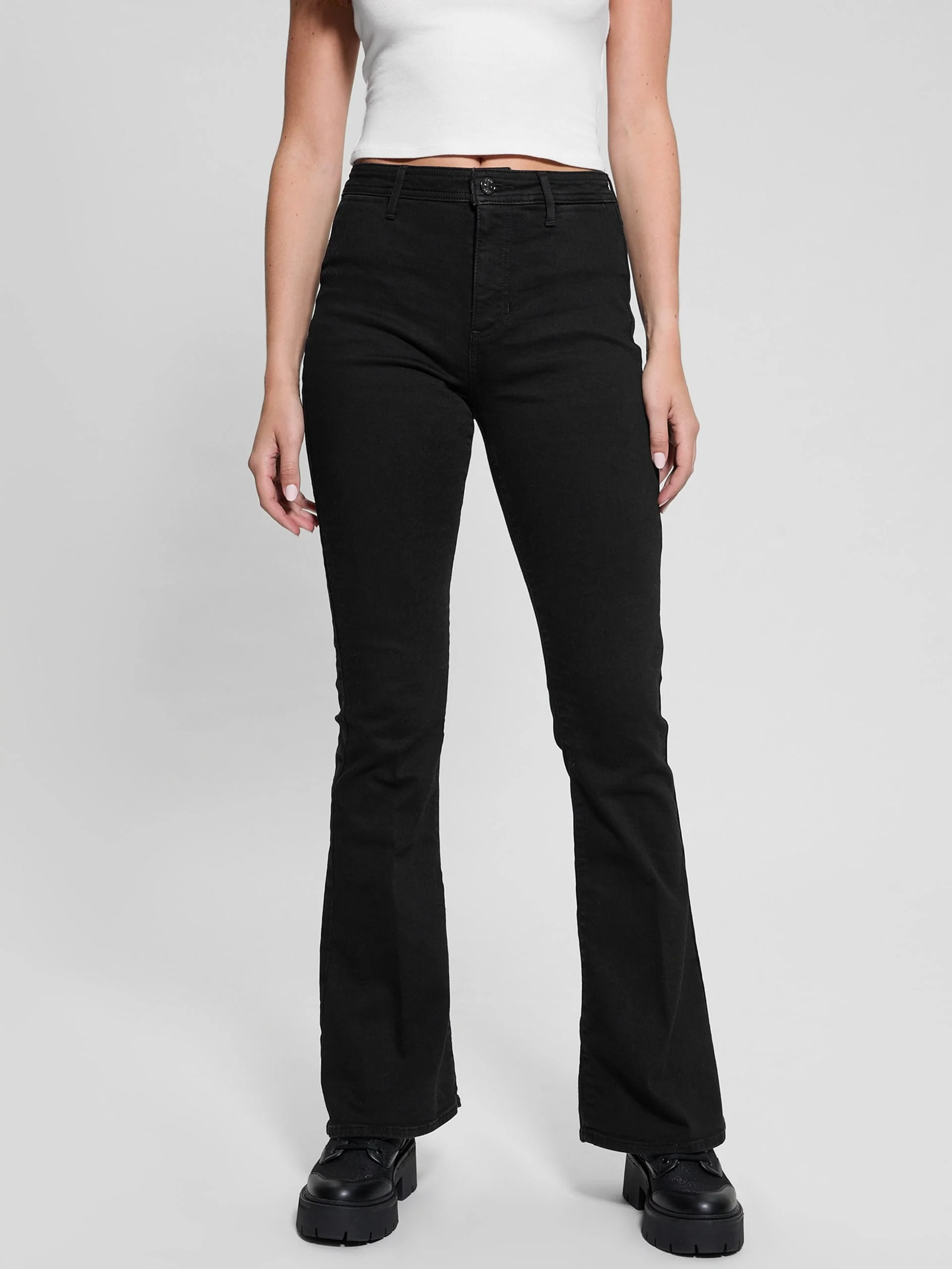 GUESS WOMAN Quần Jeans Nữ - Belle High Rise Flare