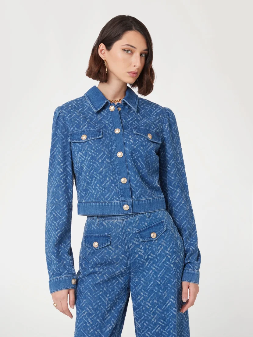 GUESS WOMAN Áo Khoác Jeans Nữ Gilly Jacket