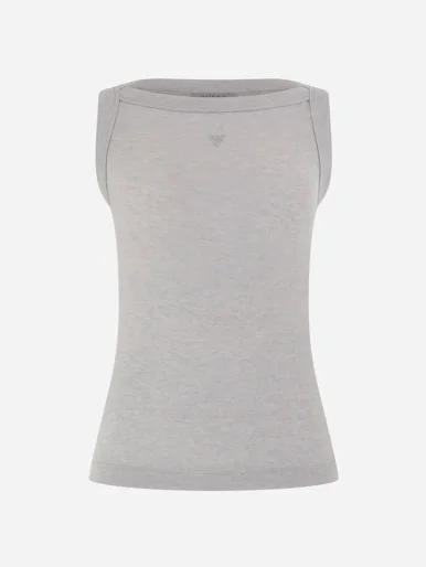 GUESS WOMAN Áo Thun Kiểu Nữ Tina Ribs Tank Top