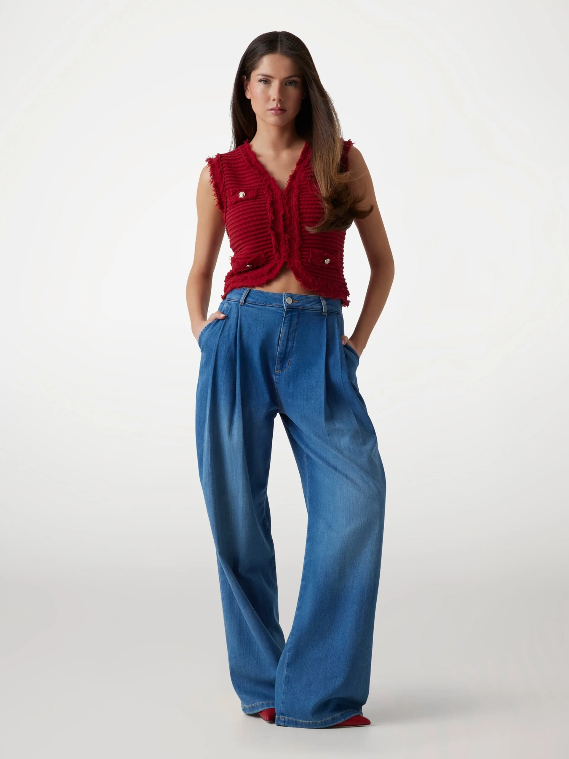 GUESS WOMAN Quần Jeans Nữ - Zypher Wide Leg