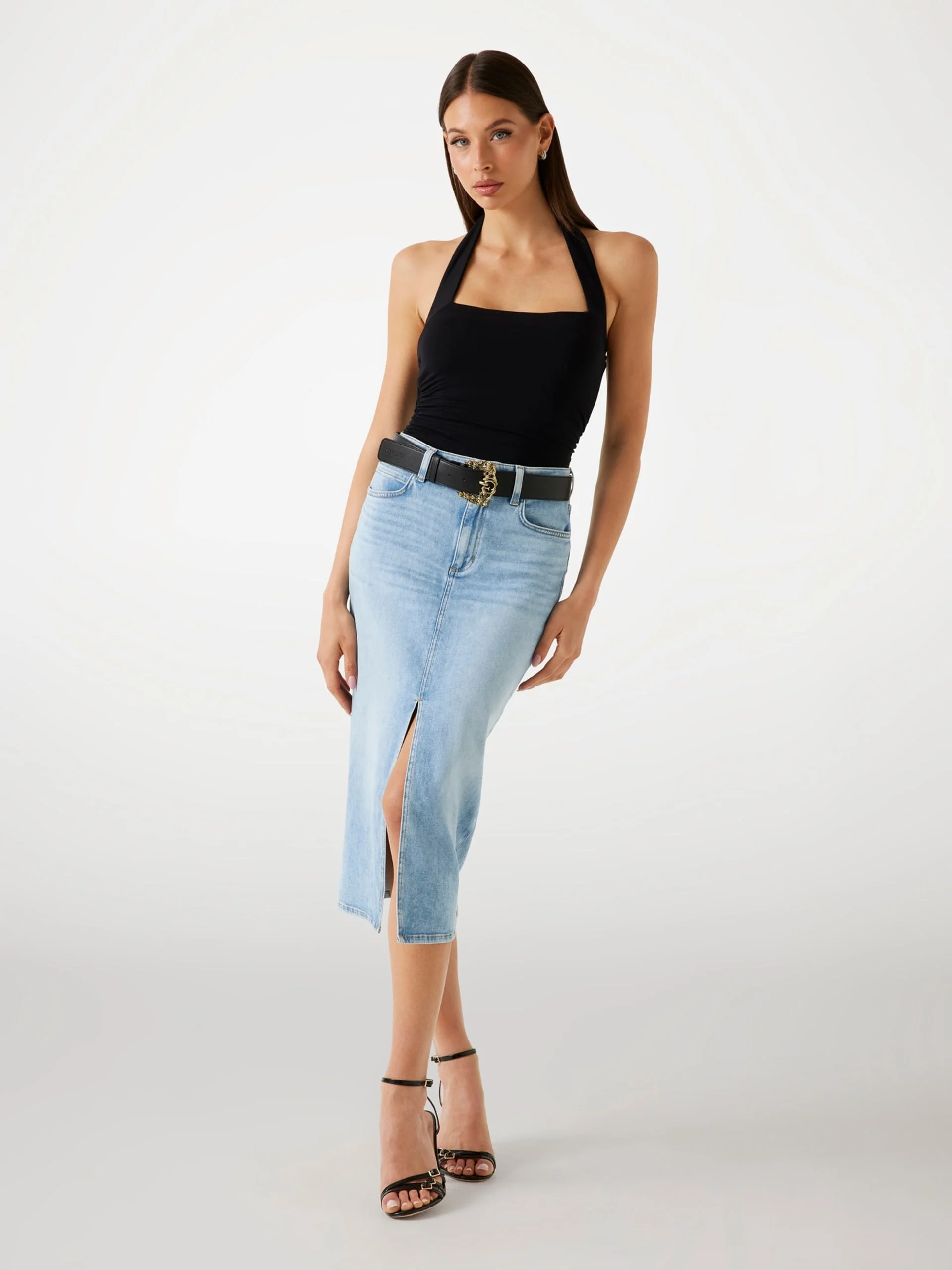 GUESS WOMAN Chân Váy Jeans Nữ - Mila Denim Skirt