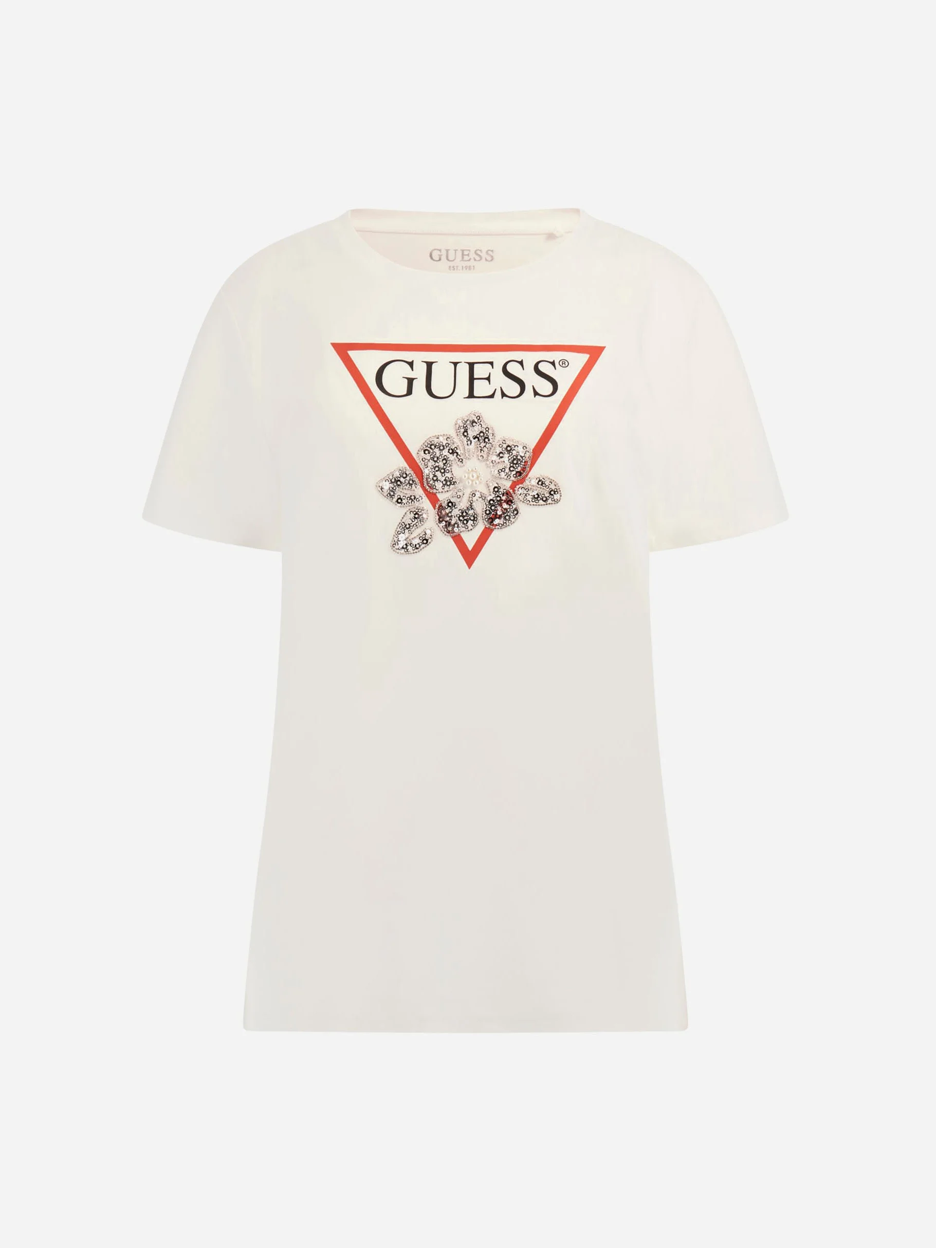GUESS WOMAN Áo Thun Nữ - Ss Flower Bling Easy Tee