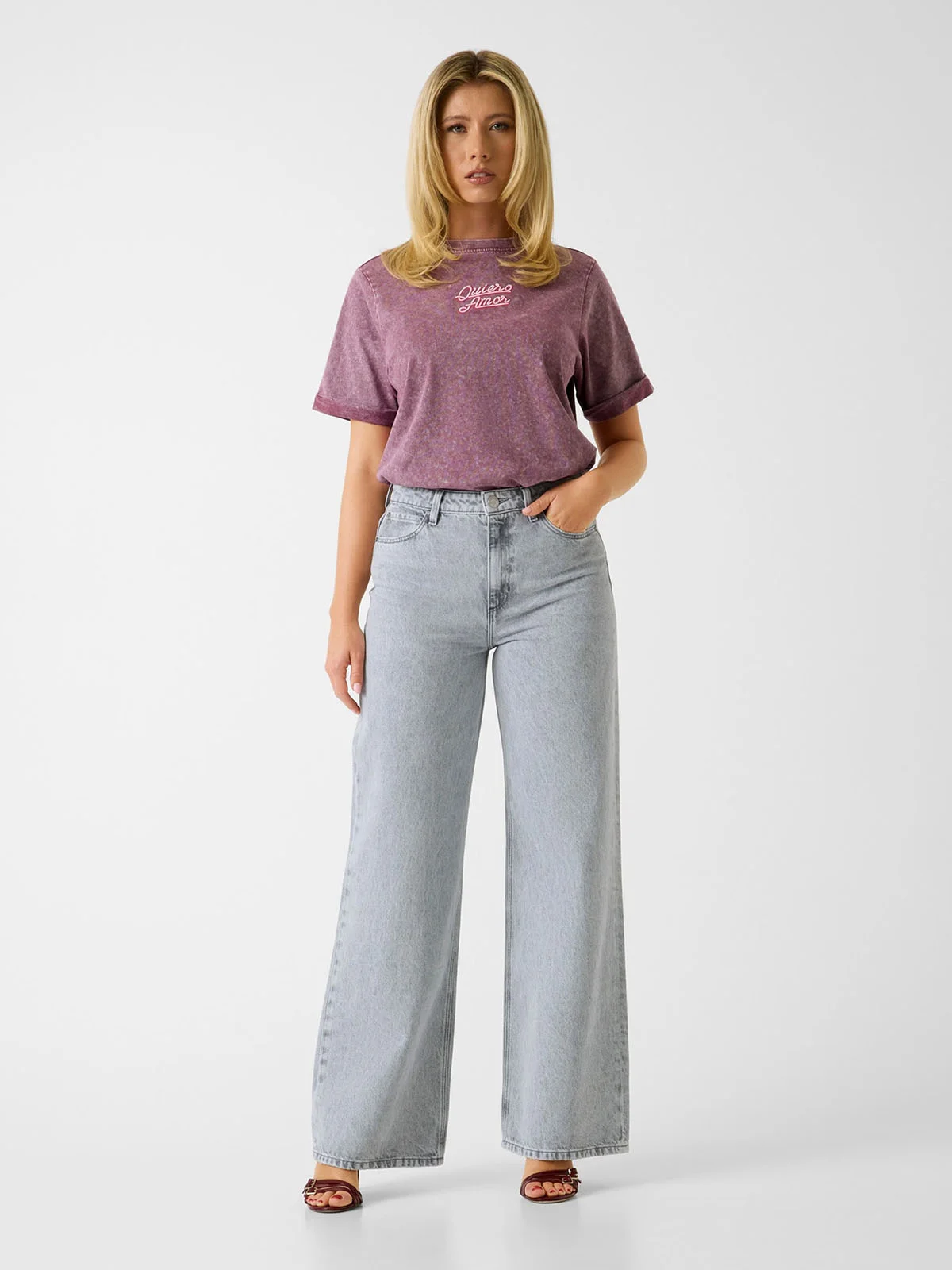 GUESS WOMAN Quần Dài Jeans Nữ - Wide Leg