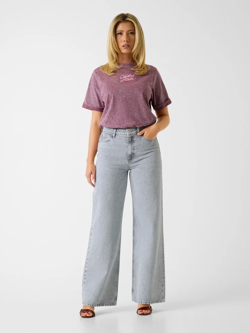 GUESS WOMAN Quần Dài Jeans Nữ - Wide Leg