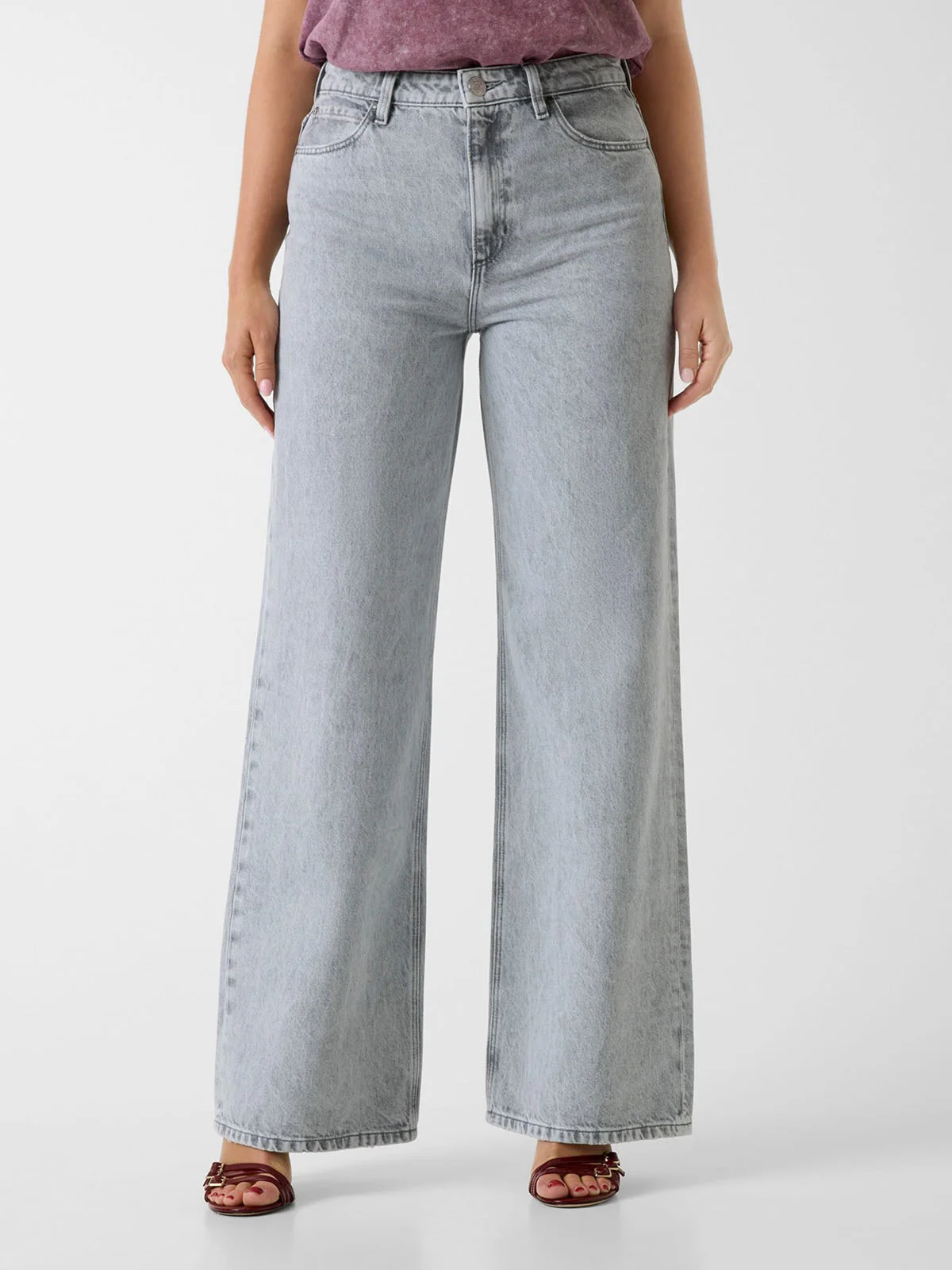 GUESS WOMAN Quần Dài Jeans Nữ - Wide Leg